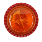 Cooper Fulleon 640226FULL-0256 Flashni XE – Shallow Base - 24V - Red Base - Amber Lens - Switch